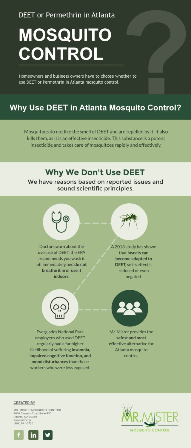 DEET or Permethrin | Mr. Mister Mosquito ControlMr. Mister Mosquito Control